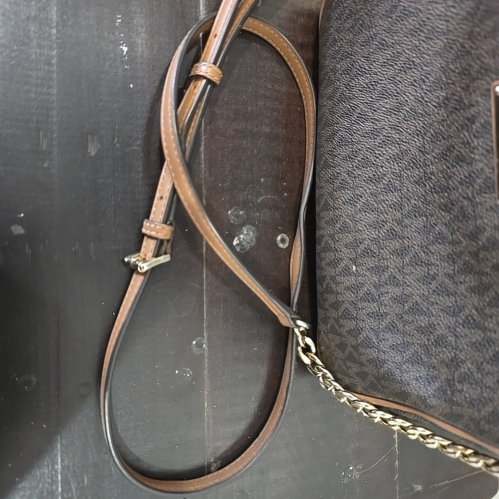 Michael Kors Jet Set Travel Medium East West Crossbody bag BROWN - Picture 10 of 13